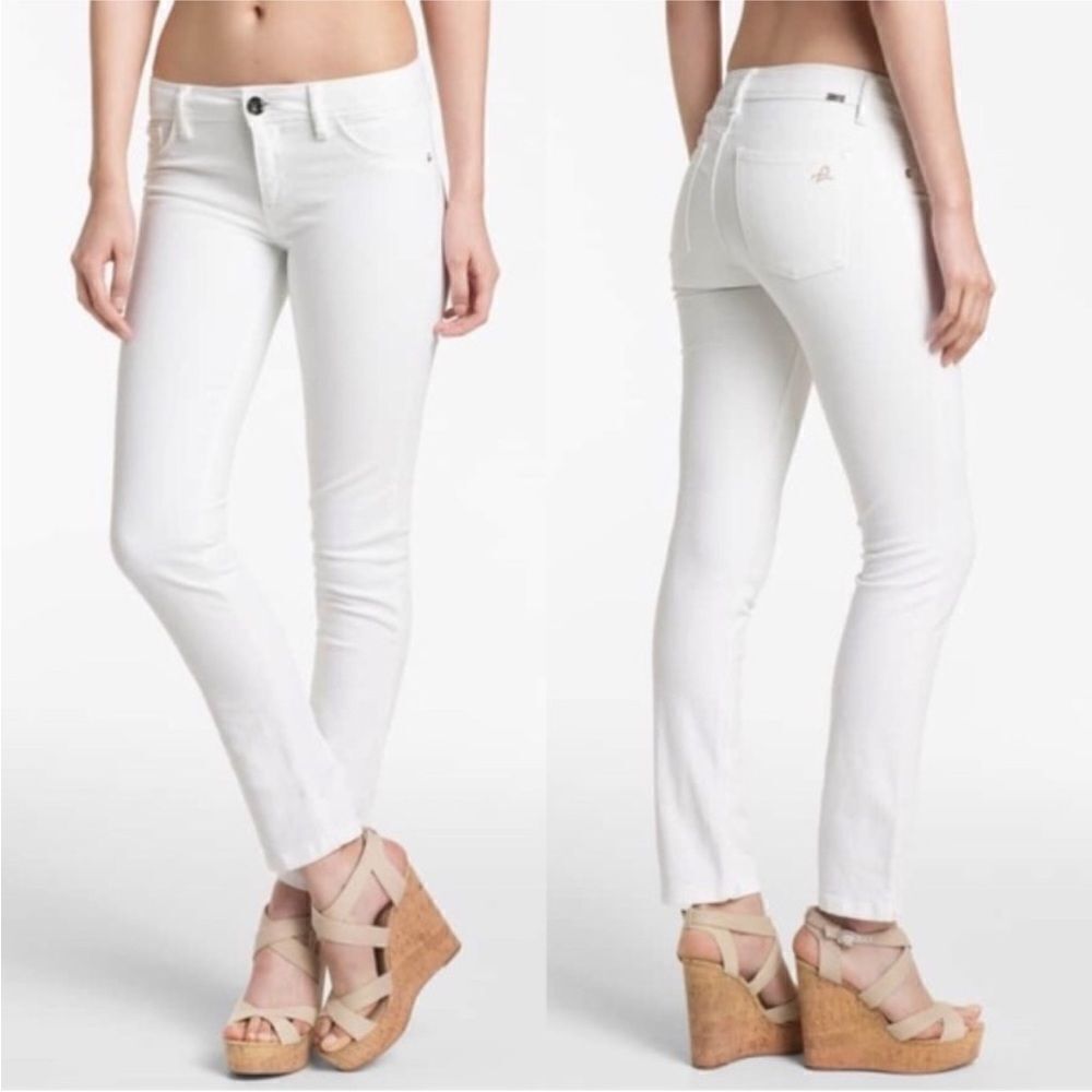 DL1961 Angel Mid-Rise Skinny jeans in White (Milk) Size 31